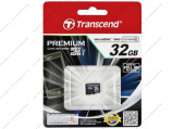 Карта памяти Transcend micro SDHC Card UHS-I  32GB (60Mb/s. 400x), class 10